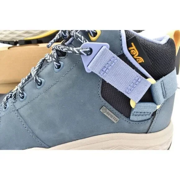 Teva Womens 9 Grandview GTX Gore Tex Mid Blue Mirage Leather Waterproof Hiking - Picture 10 of 12